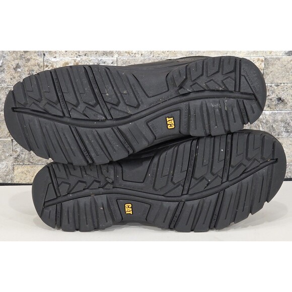 CAT Threshold Work Boots Waterproof Soft Toe Lace Up Black P74129 Men's 10.5 M - Picture 6 of 11